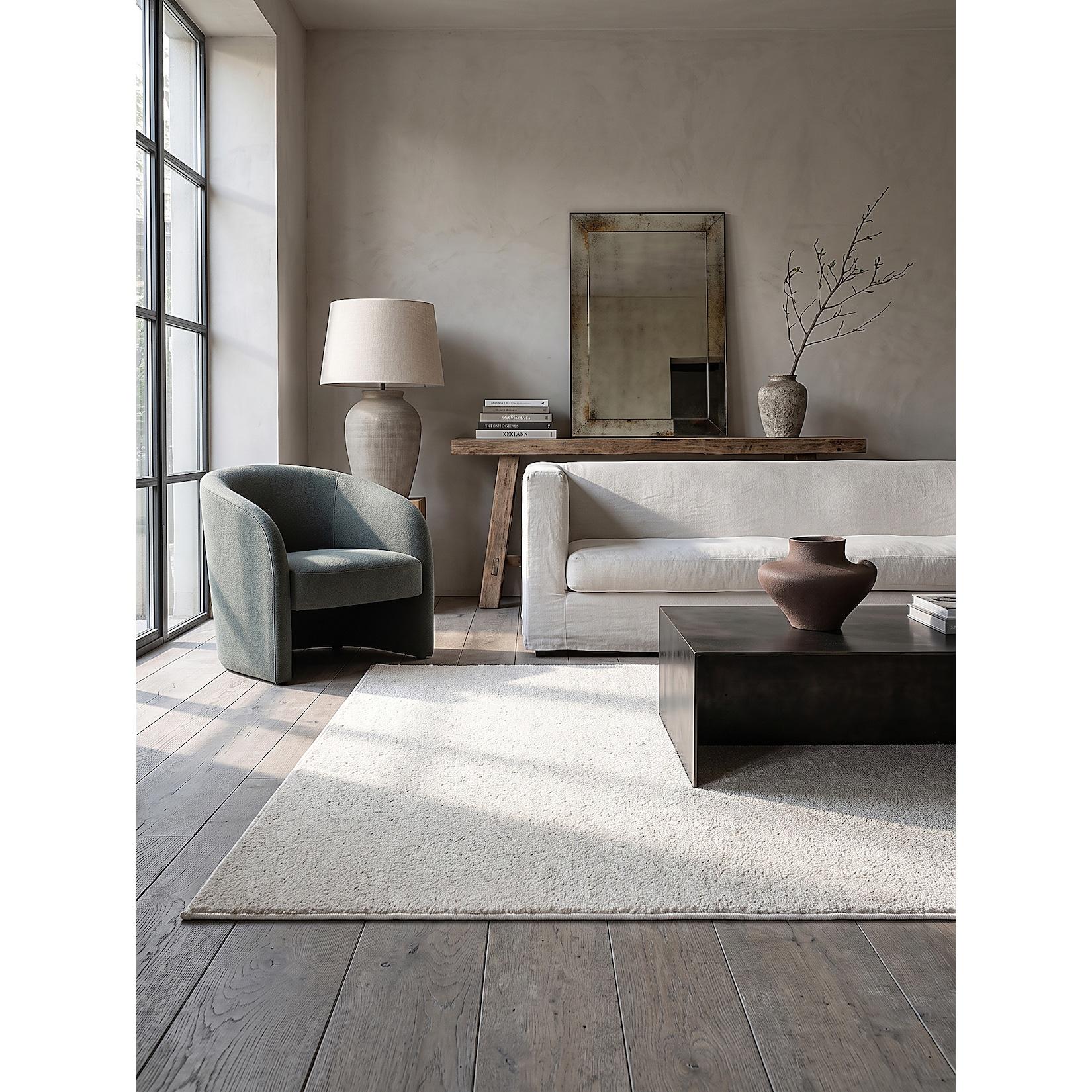 Läufer Hochflor Creme 60x110 cm - BORMIDA Kadima Design