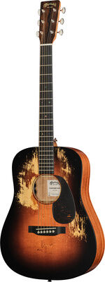 Martin Guitar D Jr E Street Legend Burst Custom Ink