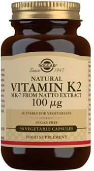 SOLGAR VITAMIN K2 100 ug Kosttilskud 50 stk