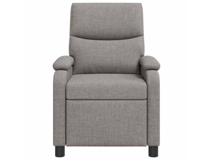Sessel Recliner Dunkelgrau Stoff verstellbar Rückenlehne 115-160 Grad Metallrahmen, Ingenieurholz, Schaumstoff und Faser, verstellbar 115-160, modernes Design