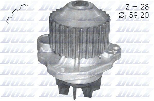 Dolz Wasserpumpe C123 Für Peugeot Renault