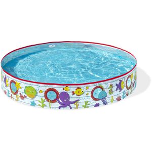 Bestway Planschbecken Fill n Fun Unterwasserwelt 55029, ab 2 Jahren, bis 435 Liter, Ø 152 x 25 cm