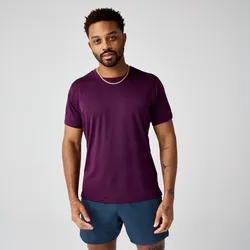 Brooks Dash Herren Short Sleeve Burgundy Blaze - M