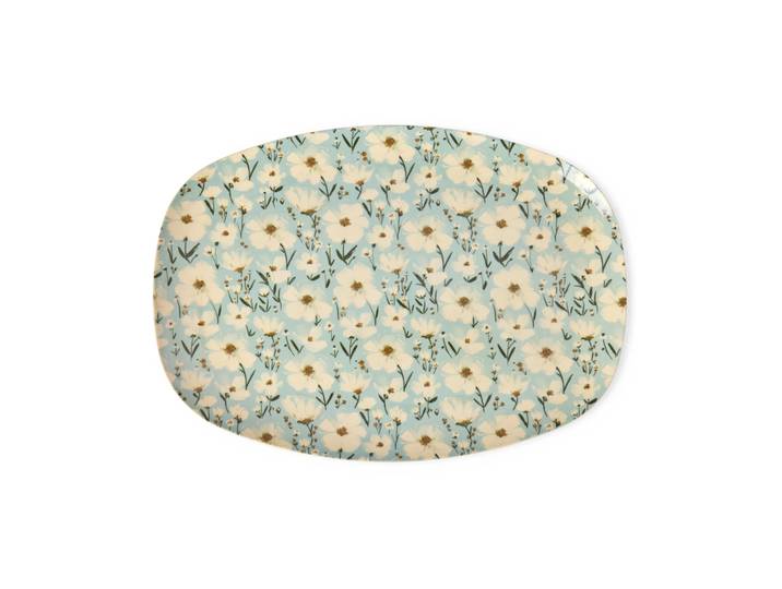 RICE Assiette en mélamine Rice 22 x 30cm Summer bloom