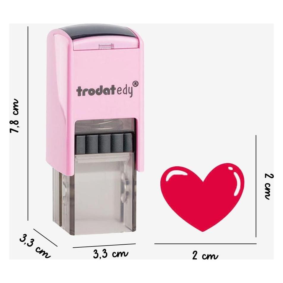 Trodat edyFix Motivstempel Herz 2,0 x 2,0 cm (1002922)