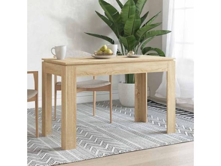 QINXIXINAIXI Esstisch Sonoma-Eiche Tisch für Küche Esszimmertisch für Innenraum 120x60x76 cm Holzwerkstoff