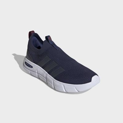 Walkingschuh ADIDAS SPORTSWEAR "CLOUDFOAM FLEX SOCK", Herren, Gr. 40, blau (dunkelblau, shadow navy, shadow rot), Textil, Schuhe Walkingschuh