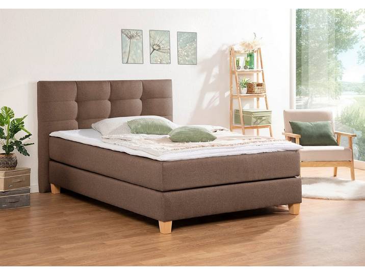 Home affaire Boxspringbett Moulay, inkl. Topper, in 3 Härtegraden, TFK auch in Härtegrad 4