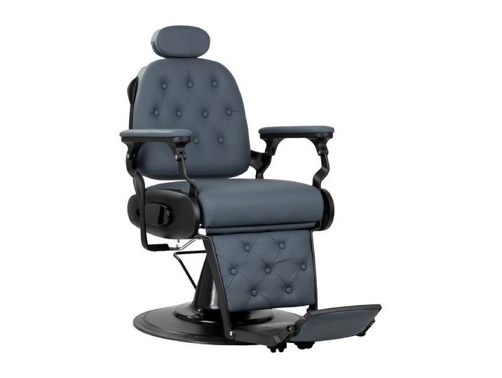 Gabbiano Friseurstuhl Francesco Graphit mit schwarzem Gestell 2. Klasse