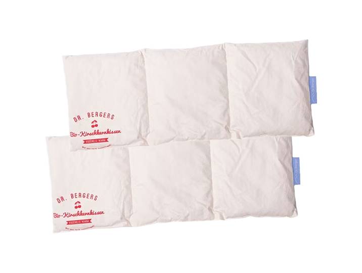 2er-Set Bio-Kirschkernkissen, 3-Kammer, 50 x 20 cm