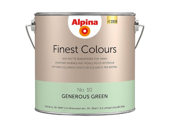 Alpina Wandfarbe Finest Colours Generous Green 2.5 l Matt