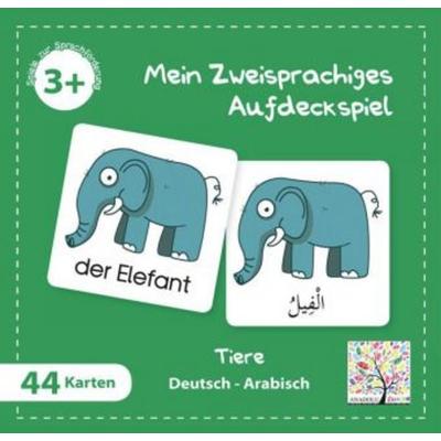 Mein Zweisprachiges Aufdeckspiel, Tiere, Arabisch (Kinderspiel)