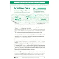 RNK Arbeitsvertrag Teilzeit-Beschäftigte SD, 2 x 2 Blatt, DIN A4