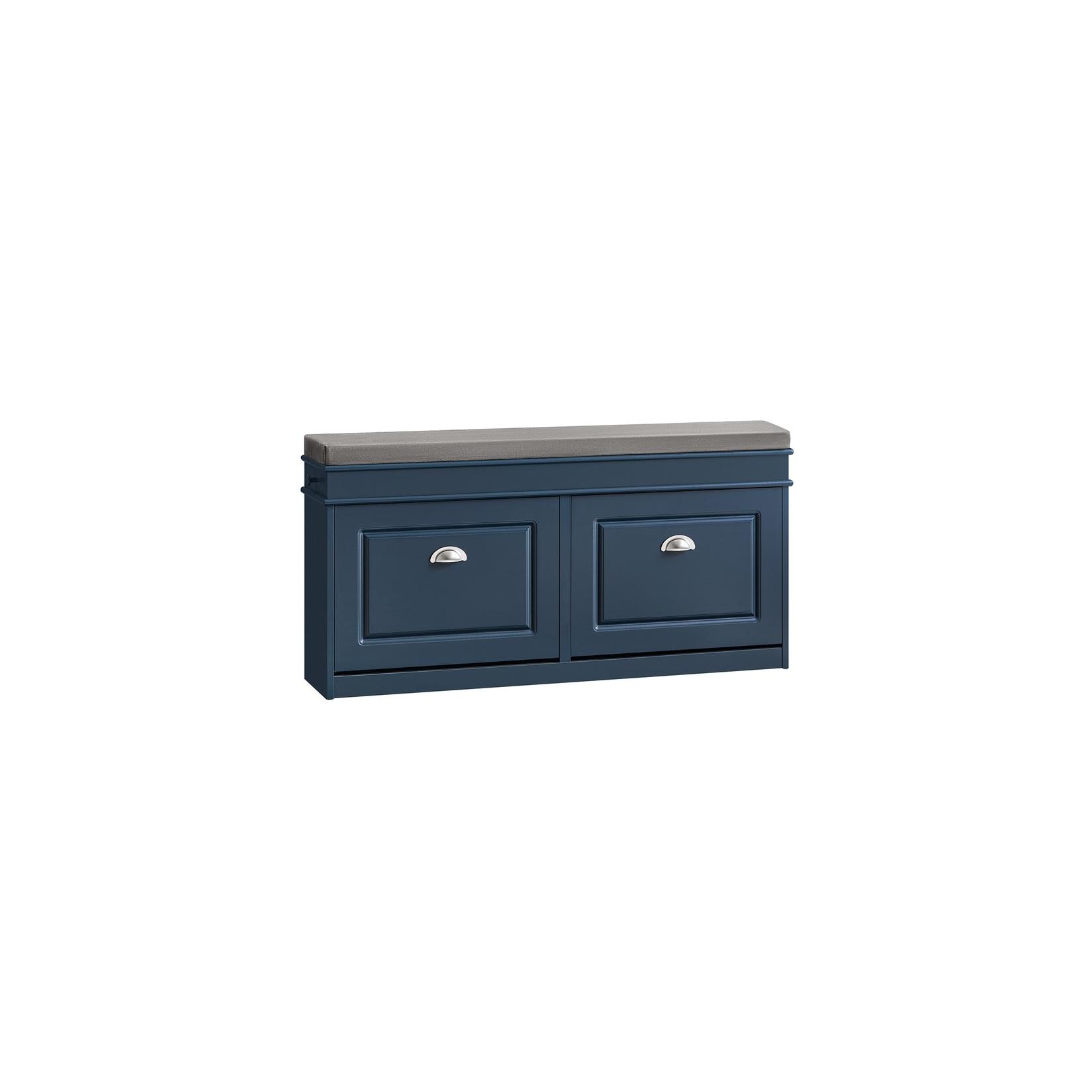 SoBuy Schuhbank mit 1 Schublade Blau 24x103,99x51,99cm Funktional