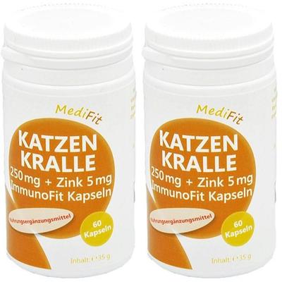 Katzenkralle 250 mg+Zink 5 mg ImmunoFit Kapseln 2x 2x60 St