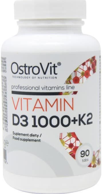 OstroVit Vitamin D3 1000+K2 90comp