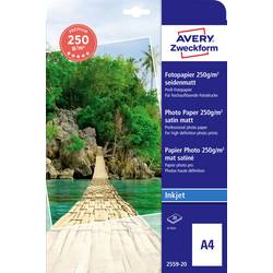 Avery-Zweckform Premium 2559-20 Fotopapier DIN A4 250 g/m² 20 Blatt Seidenmatt