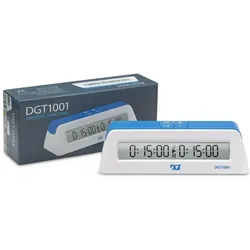 Longfield Engelhart Schaakklok DGT 1001 zwart/wit - ( NETTO PRIJS )