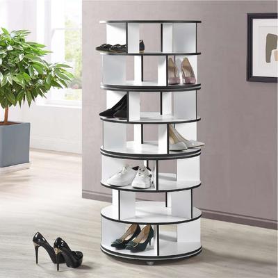 K&B Furniture 7-Tier Revolving Shoe Rack