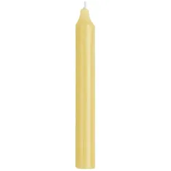 IB Laursen Rustikale Stabkerze 18 cm | Ø 2,2 cm, Ø:2,2, Höhe 18 cm, gelb