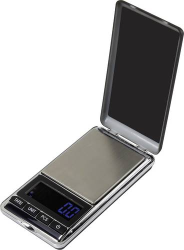 Basetech Taschenwaage SJS-60007 Wägebereich (max.) 500g Ablesbarkeit 0.1g batteriebetrieben Silber