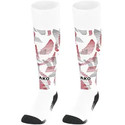Jako Sonic Stutzenstrumpf Erwachsene - weiß/rot/grau - 4