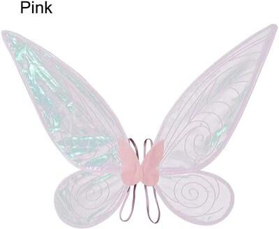 Uplifted Finds Sparkle Butterfly Fairy Wings Costume Women Girls Princess Angel Wings For Halloween Cosplay pink