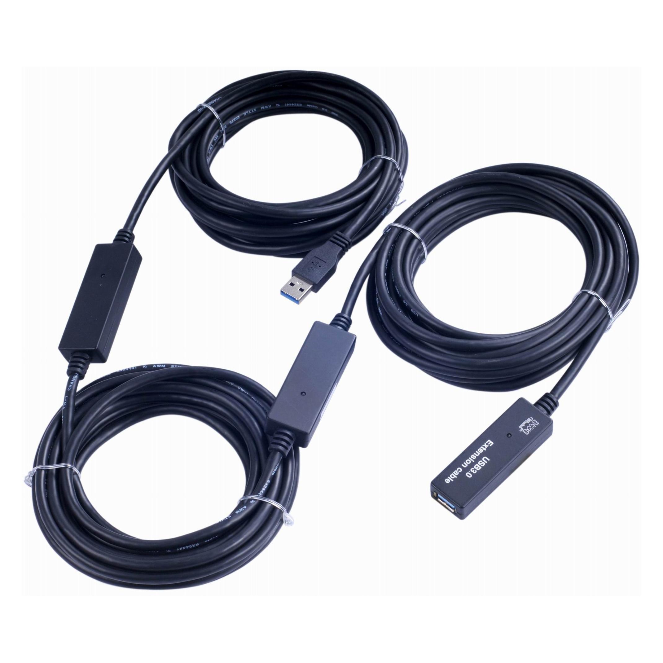 Aten PremiumCord USB 3.0 repeater a prodluž. kabel (15 m, USB 3.2 Gen 1) (KU3REP15)