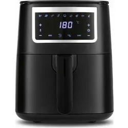 Gourmetmaxx Heissluft-Fritteuse Digital 4l 1300W schwarz matt 4 l 13, Fritteuse, Schwarz