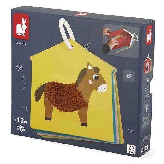 Janod Taktile Karten auf dem Ring Farm (1 - 3 Jahre) (J02692)