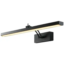Wandleuchte Wandlampe Bilderlampe beweglich LED Wohnzimmerlampe schwarz B 60,5cm