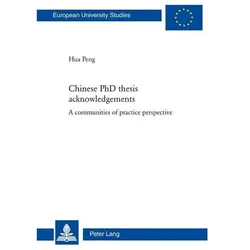 Chinese PhD thesis acknowledgements, Fachbücher von Peng Hua