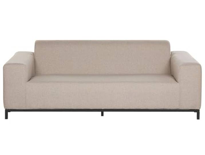 Trendy Sofa Polsterbezug beige schwarzes Gestell indoor&Outdoor Rovigo