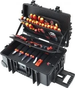 Wiha Werkzeug-Set Elektriker Competence XXL II (rot/gelb, 116-teilig, mit Trolley-Koffer)