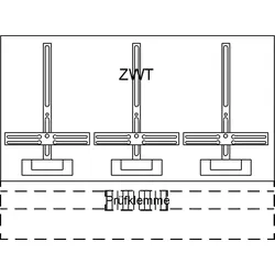 Striebel & John KF423 Zählerwechselplatte, mit Zählerkreuz, TSG-Plätze 1 2CPX038485R9999