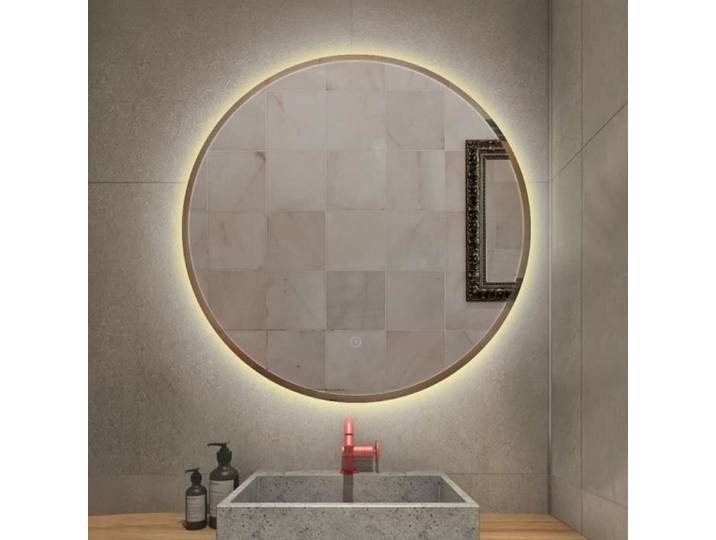 Miroir de Salle de Bains à LED - WISS - Rond - anti-brouillard - Diamètre 70cm