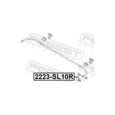 FEBEST Stange/Strebe, Stabilisator 2223-SL10R Hinterachse für HYUNDAI