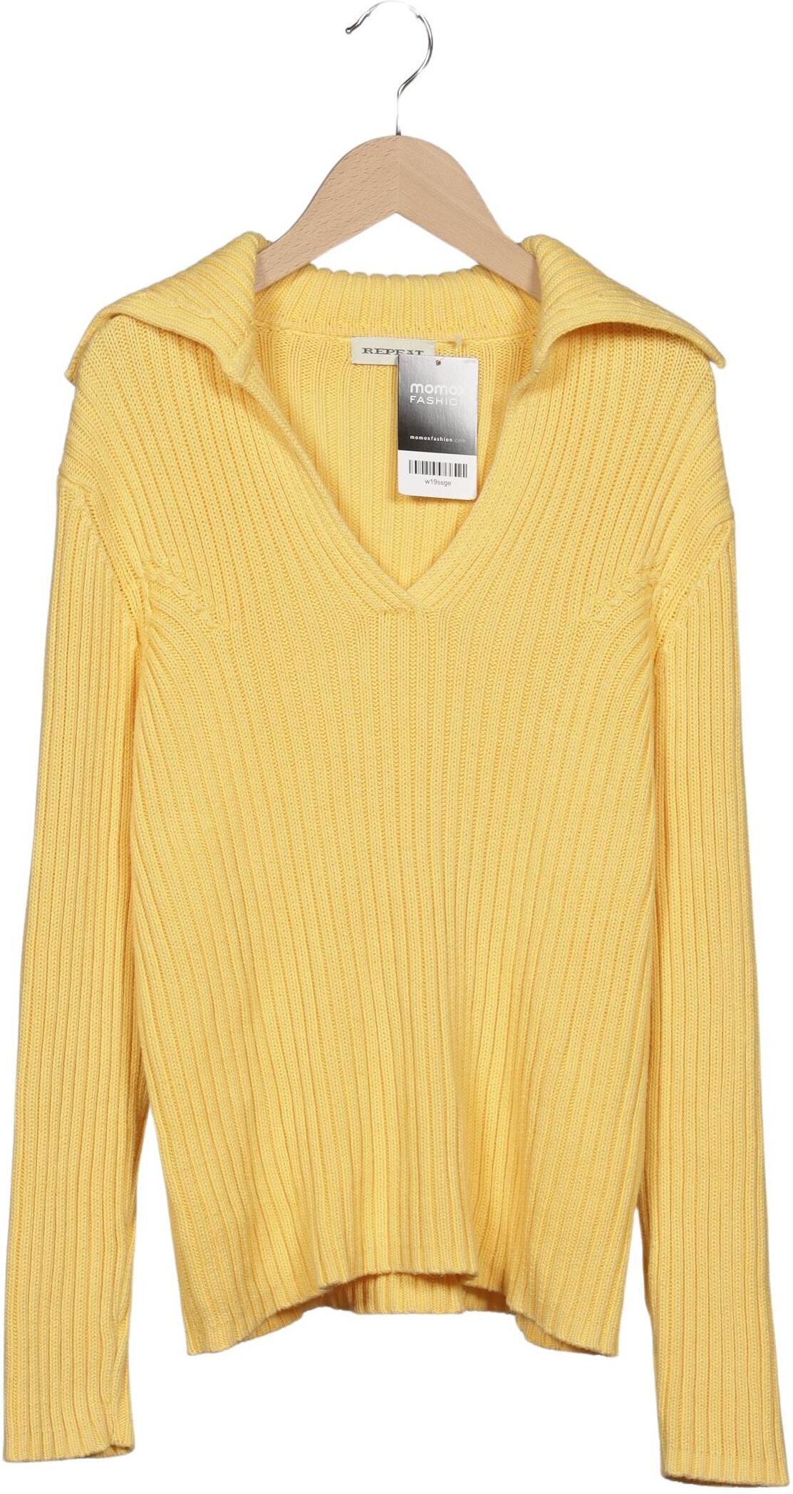 Repeat Damen Pullover, Gelb, Gr. EU 40, Baumwolle - Second Hand