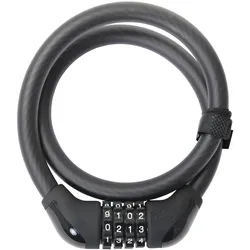 CONTEC Zahlen-Kabelschloss PowerLoc 85 cm schwarz Ø 15 mm, Sicherheitsstufe: 6