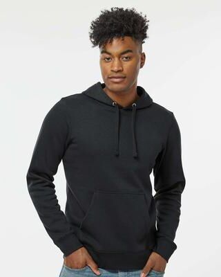J America 8720JA Jam Adt Btb Fleece Hood T-Shirt in Black size 2XL   Cotton/Polyester Blend