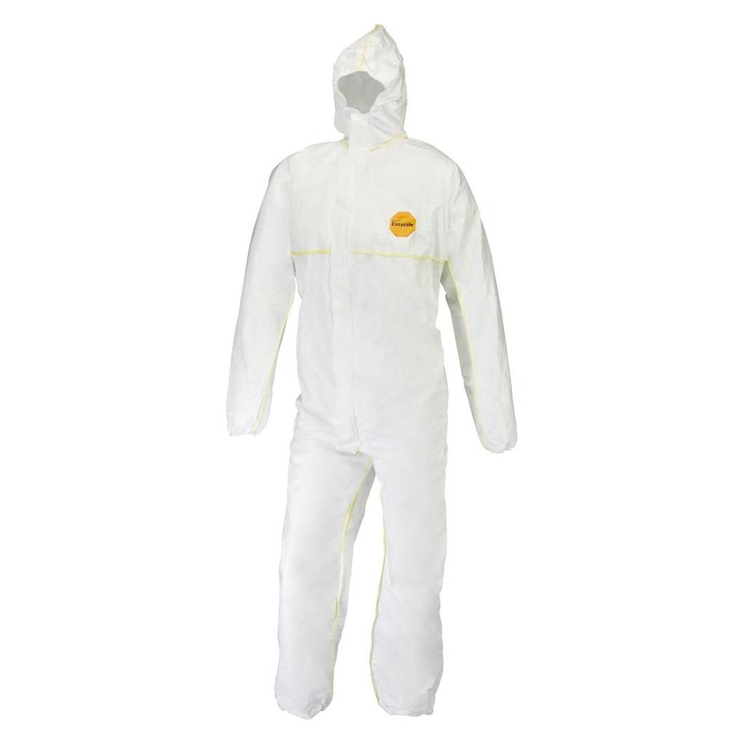Dupont Tyvek 200 EasySafe Chemikalienschutzkleidung mit Kapuze, Kategorie III, Typ 5 und 6 Weiss Gröss (XXL) (5450208011851)
