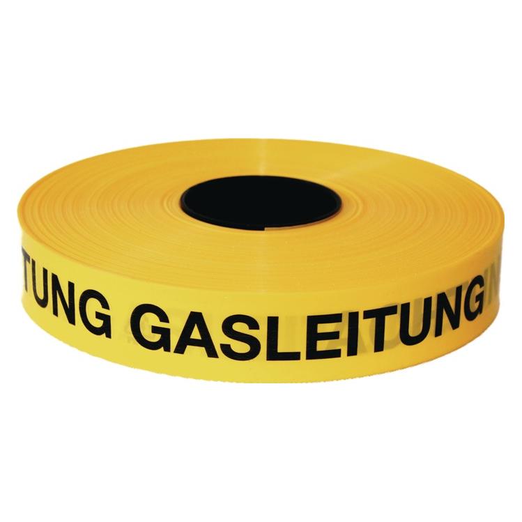 Multicoll Trassenwarnband Aufdruck Achtung Gasleitung Breite 40 mm Länge 250 m gelb (40 mm) (15 015 040 250 01 0005)