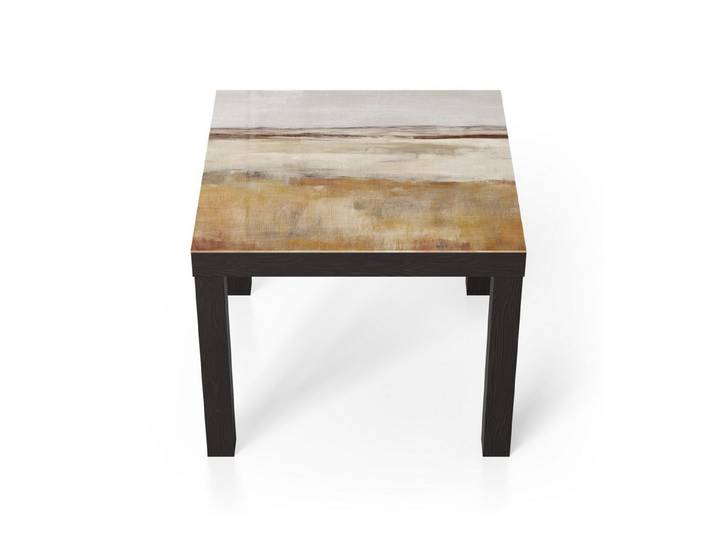 DEQORI Couchtisch 'Weite Ockerlandschaft', Glas Beistelltisch Glastisch modern