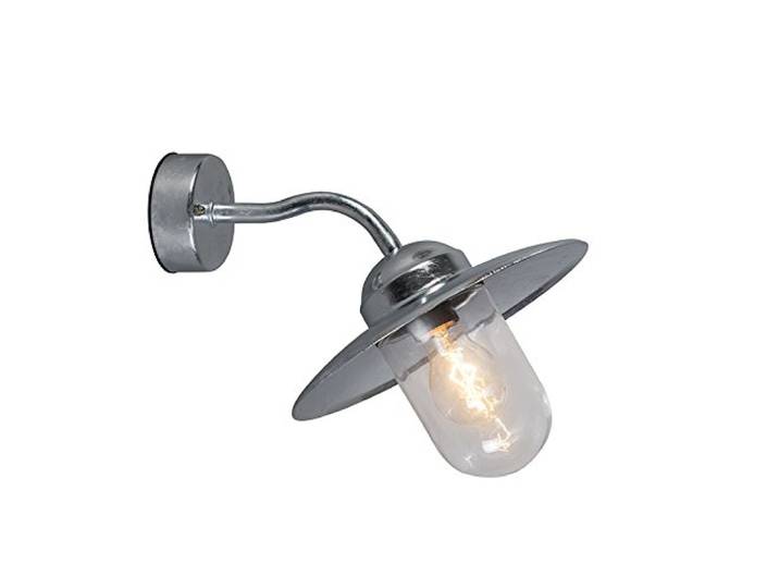 Qazqa munich - Applique murale - 1 lumière - L 200 mm - Gris - Rustique\, Rétro - éclairage extérieur