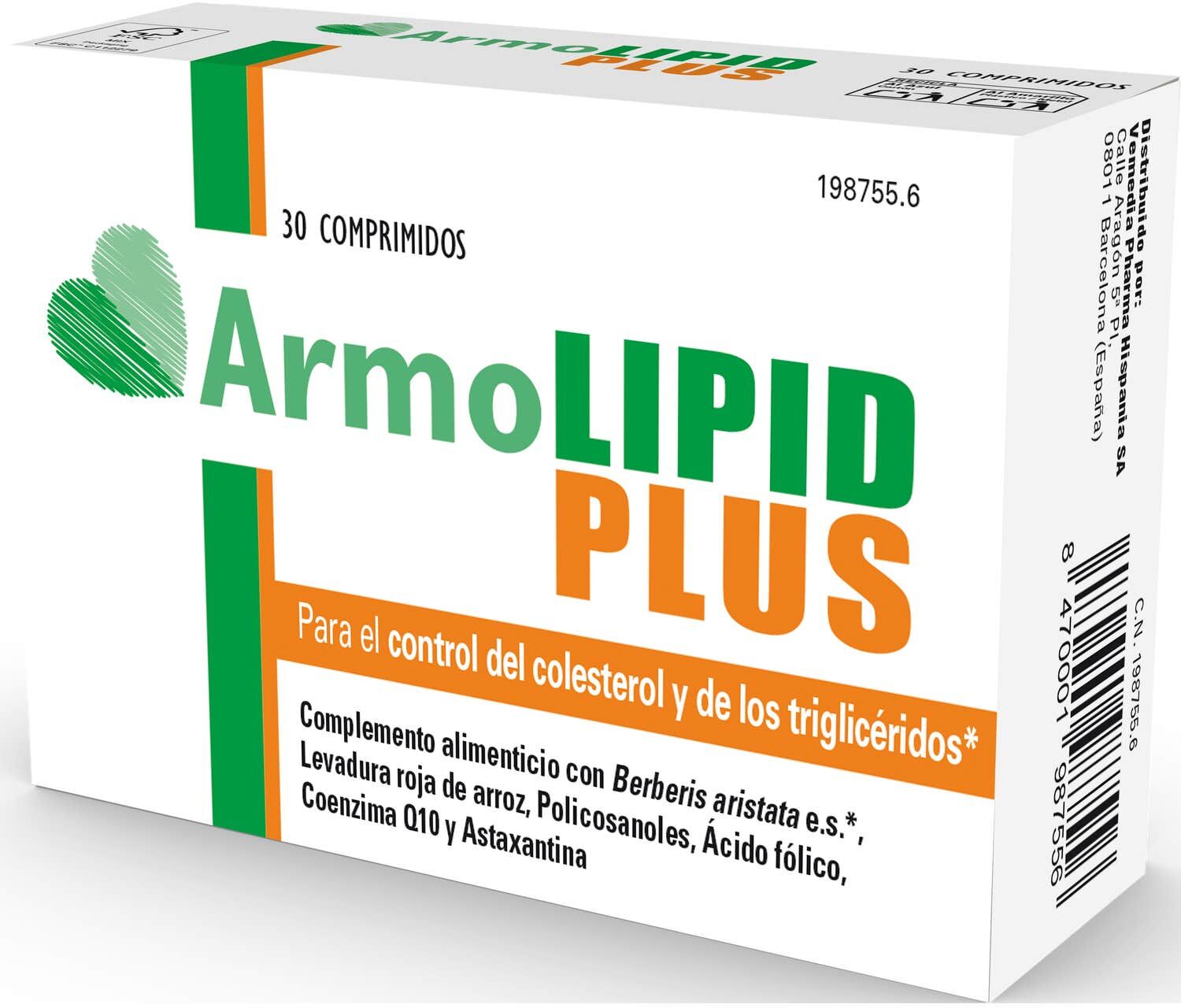 Armolipid Plus Control Colesterol 30comp