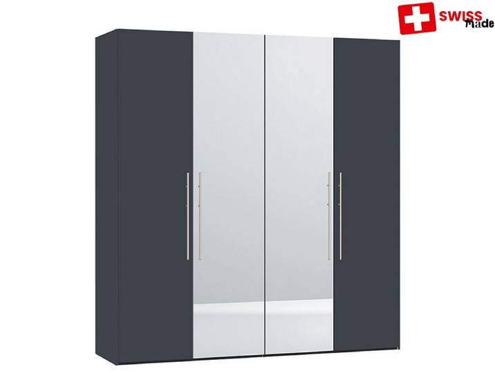 Drehtürenschrank JUTZLER EMMEN grau 4 Türen