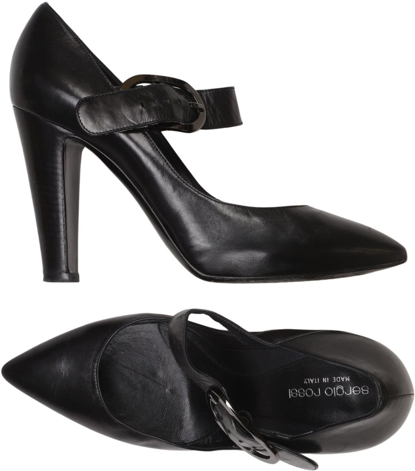 Sergio Rossi Damen Pumps, Schwarz, Gr. EU 38.5, kein / Etikett - Second Hand