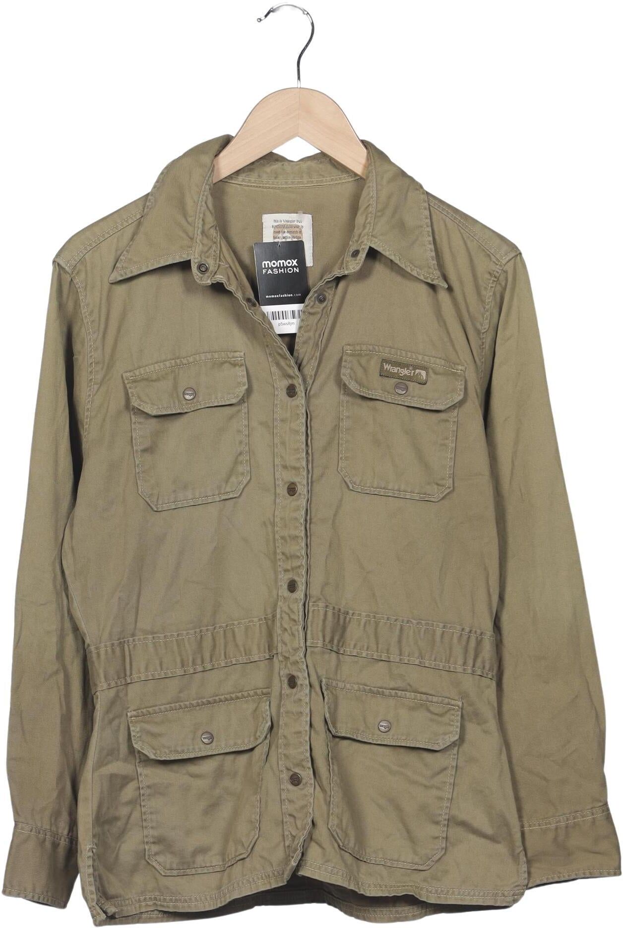Wrangler Damen Jacke, Grün, Gr. M, Baumwolle - Second Hand
