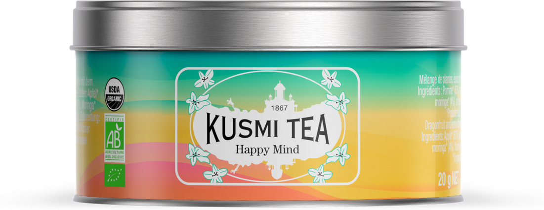 Happy Mind bio - Kräutertee Apfel, ingwer, kurkuma, bio - Kusmi Tea