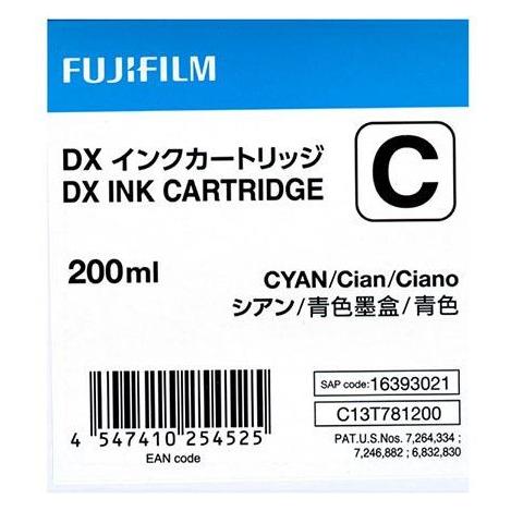 Fujifilm DX Ink Cartridge 200 ml (C) (70100111582)
